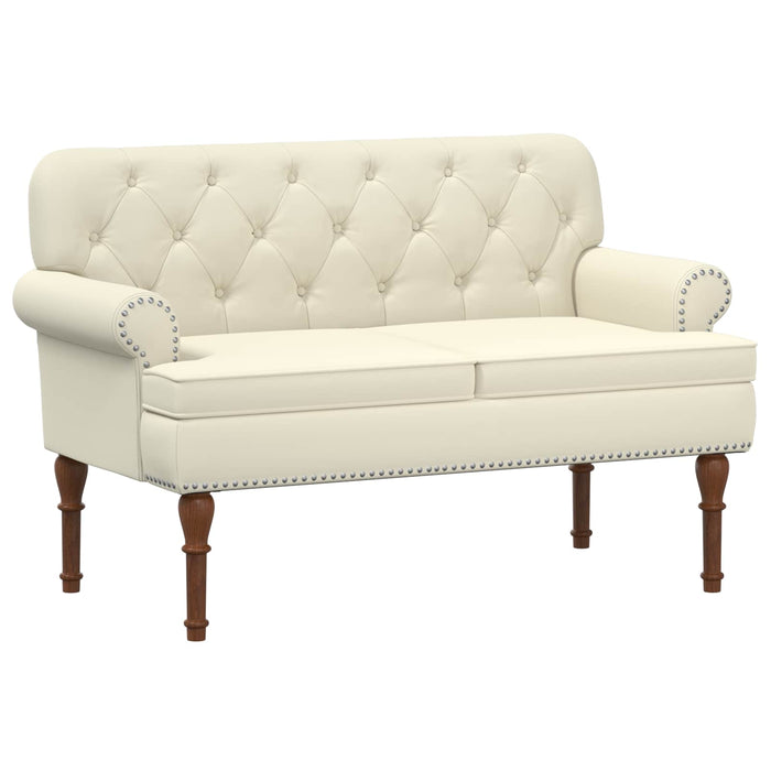 Canapea cu capitonaj butonat Crem 120 x 65 x 77 cm WALTI