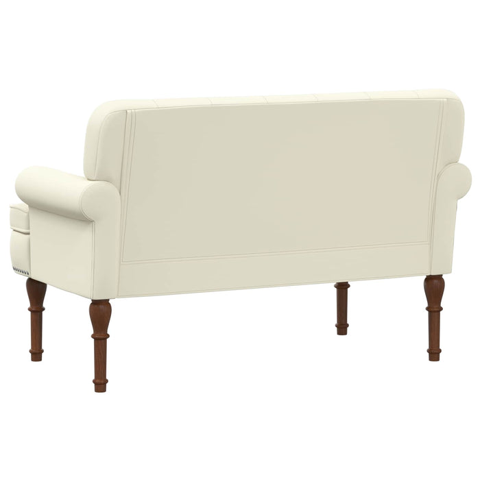 Canapea cu capitonaj butonat Crem 120 x 65 x 77 cm WALTI