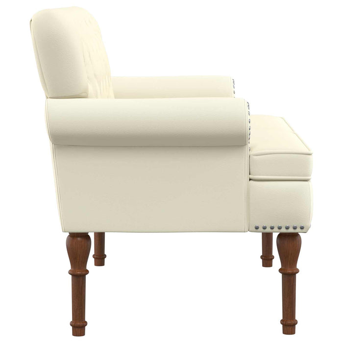 Canapea cu capitonaj butonat Crem 120 x 65 x 77 cm WALTI