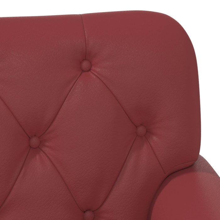 Canapea cu capitonaj butonat Roșu Vin 120 x 65 x 77 cm WALTI