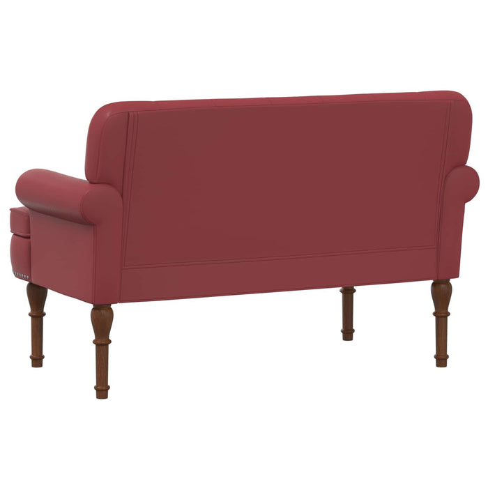 Canapea cu capitonaj butonat Roșu Vin 120 x 65 x 77 cm WALTI