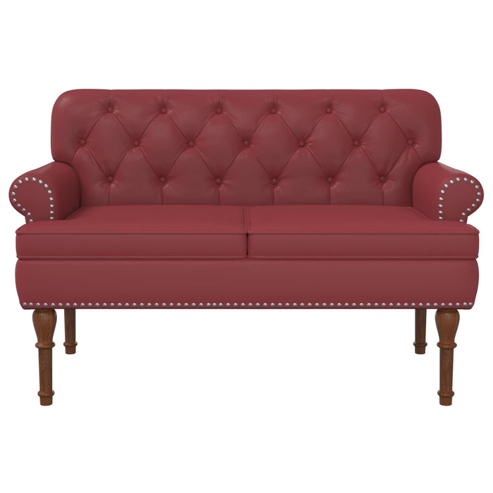 Canapea cu capitonaj butonat Roșu Vin 120 x 65 x 77 cm WALTI