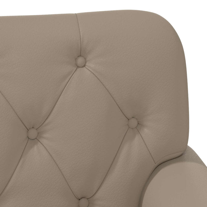Canapea cu capitonaj butonat Cappuccino 120 x 65 x 77 cm WALTI