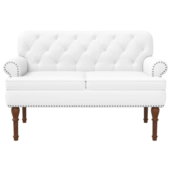 Canapea cu capitonaj butonat Alb 120 x 65 x 77 cm WALTI
