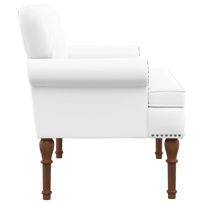 Canapea cu capitonaj butonat Alb 120 x 65 x 77 cm WALTI