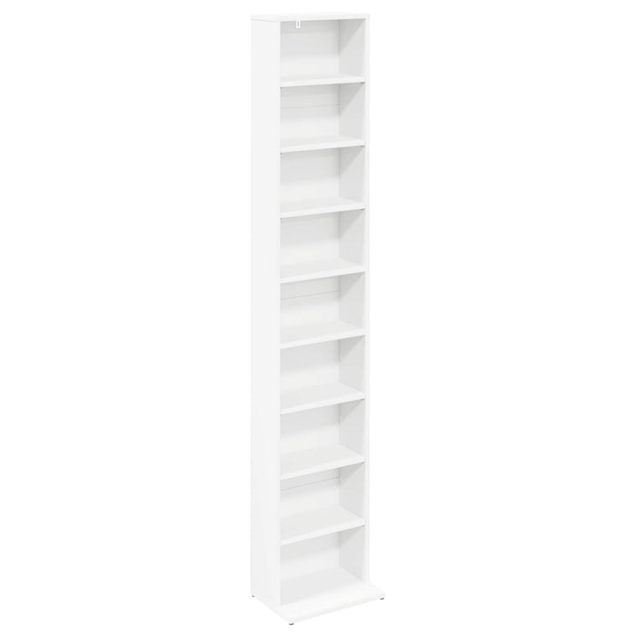 Dulap pentru CD-uri 2 buc. Alb 33 x 23,5 x 175 cm WALTI