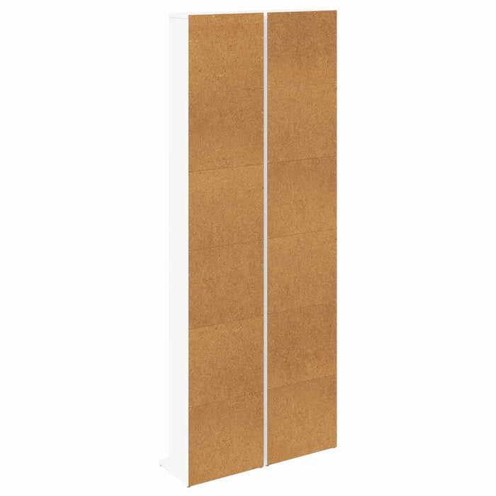 Dulap pentru CD-uri 2 buc. Alb 33 x 23,5 x 175 cm WALTI