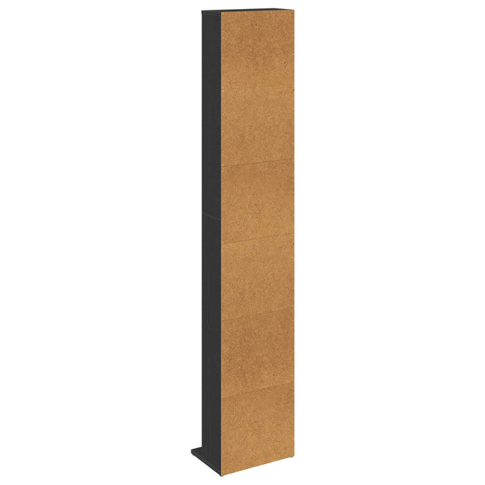 Dulap pentru CD-uri Stejar Negru 33 x 23,5 x 175 cm WALTI