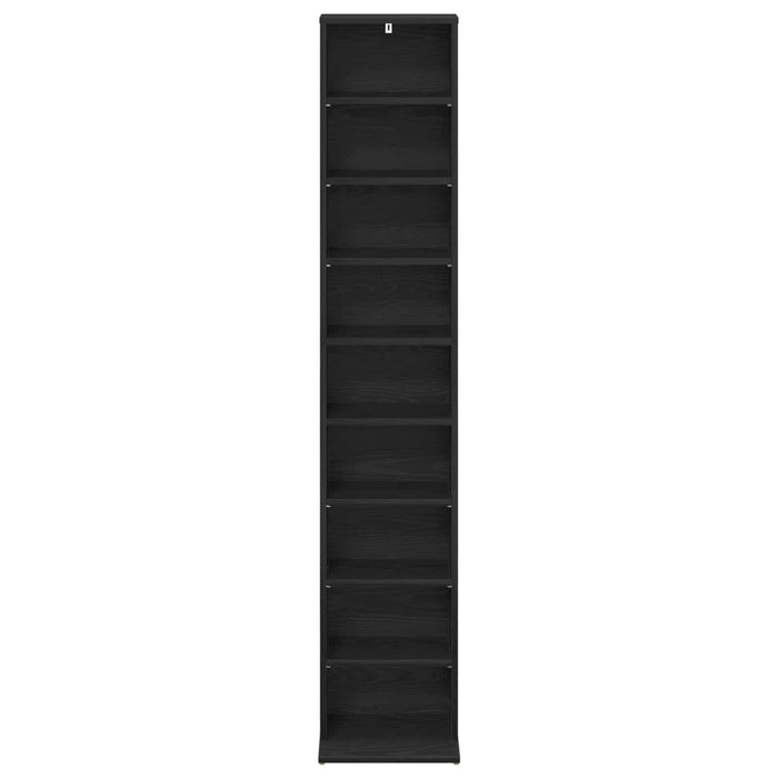 Dulap pentru CD-uri Stejar Negru 33 x 23,5 x 175 cm WALTI