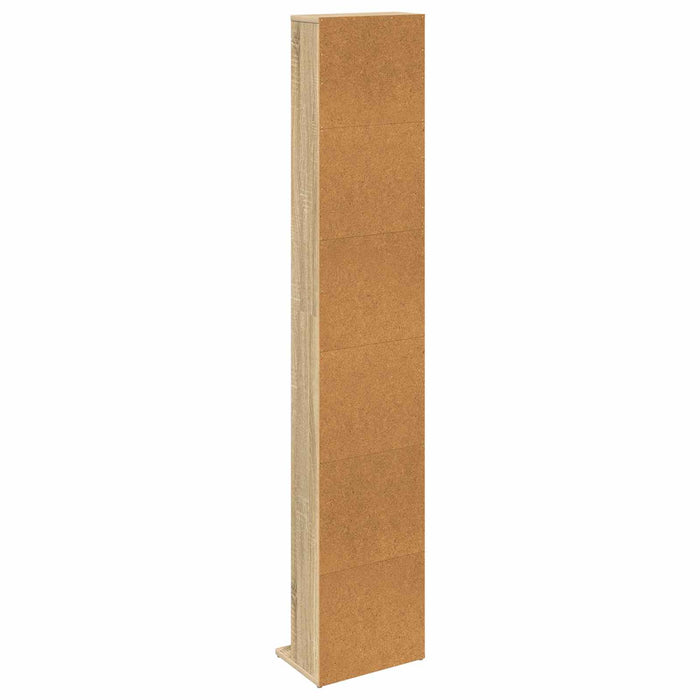 Dulap pentru CD-uri Stejar Sonoma 33 x 23,5 x 175 cm WALTI
