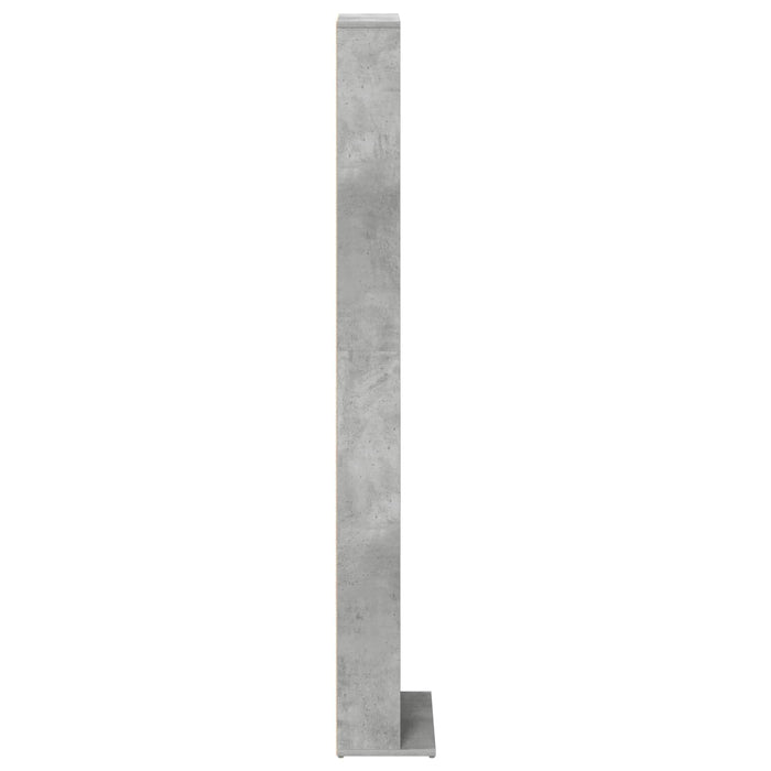 Dulap pentru CD-uri Gri Beton 33 x 23,5 x 175 cm Lemn prelucrat WALTI