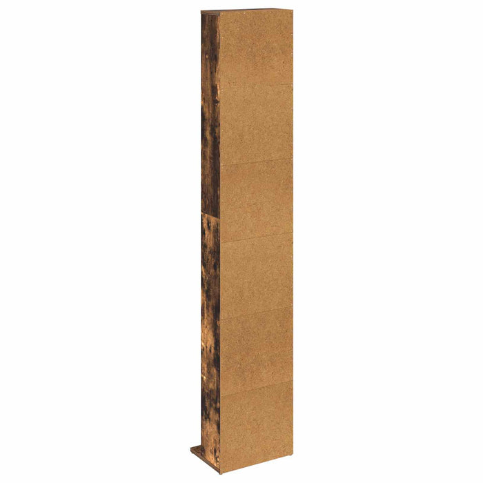 Dulap pentru CD-uri Stejar fumuriu 33 x 23,5 x 175 cm WALTI