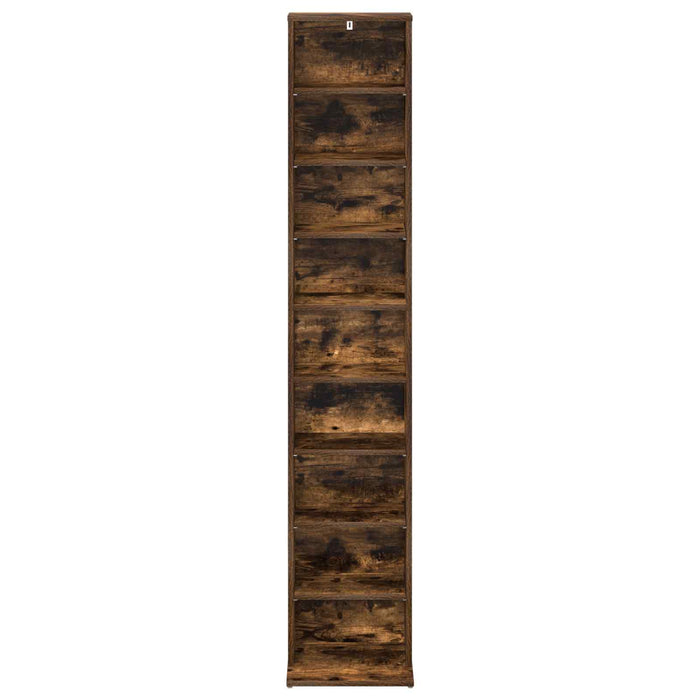 Dulap pentru CD-uri Stejar fumuriu 33 x 23,5 x 175 cm WALTI