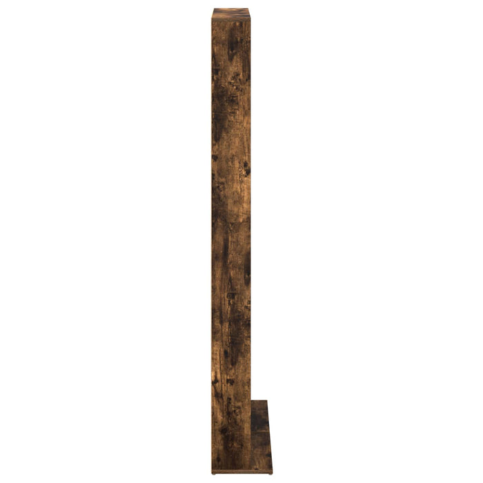 Dulap pentru CD-uri 2 buc. Stejar fumuriu 33 x 23,5 x 175 cm WALTI