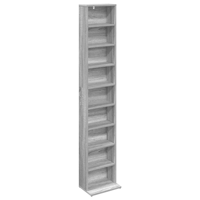 Dulap pentru CD-uri Sonoma gri 33 x 23,5 x 175 cm WALTI