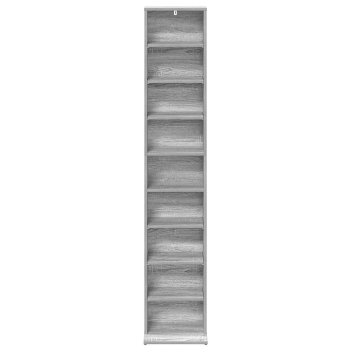 Dulap pentru CD-uri Sonoma gri 33 x 23,5 x 175 cm WALTI