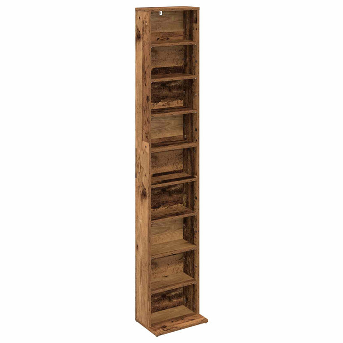 Dulap pentru CD-uri Lemn vechi 33 x 23,5 x 175 cm WALTI