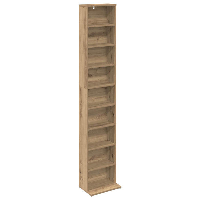 Dulap pentru CD-uri Stejar Artizanal 33 x 23,5 x 175 cm WALTI
