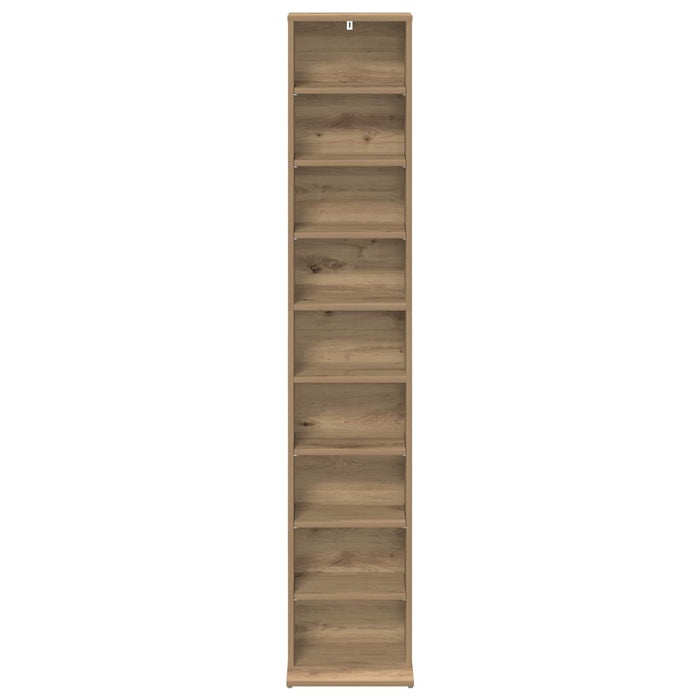 Dulap pentru CD-uri Stejar Artizanal 33 x 23,5 x 175 cm WALTI