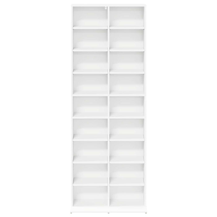 Dulap pentru CD-uri Alb 65 x 23,5 x 175 cm Lemn prelucrat - WALTI WALTI