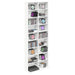 Dulap pentru CD-uri Alb 65 x 23,5 x 175 cm Lemn prelucrat - WALTI WALTI
