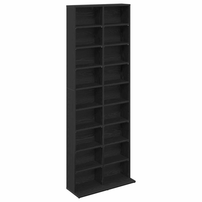 Dulap pentru CD-uri Stejar Negru 65 x 23,5 x 175 cm - WALTI WALTI