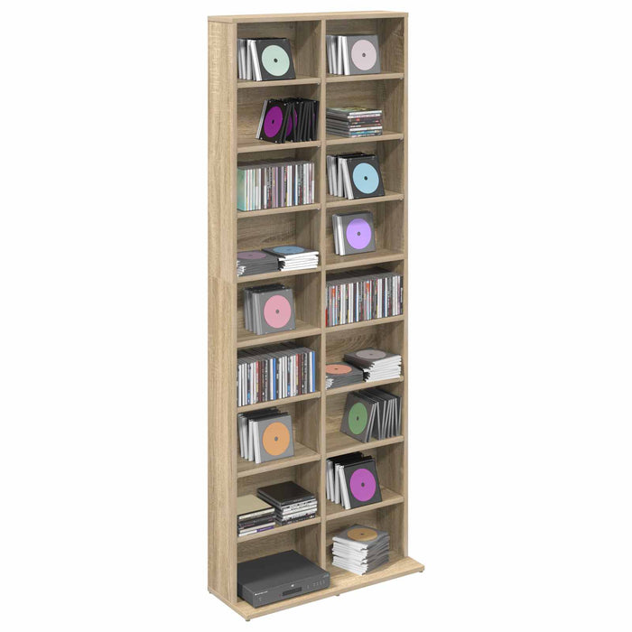 Dulap pentru CD-uri Stejar Sonoma 65 x 23,5 x 175 cm - WALTI WALTI