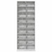 Dulap pentru CD-uri Gri Beton 65 x 23,5 x 175 cm Lemn prelucrat - WALTI WALTI