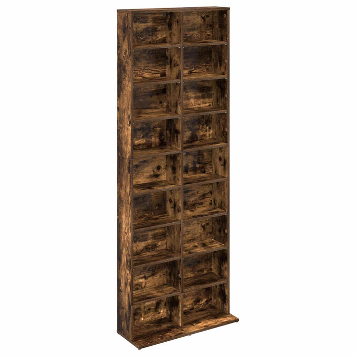Dulap pentru CD-uri Stejar fumuriu 65 x 23,5 x 175 cm - WALTI WALTI