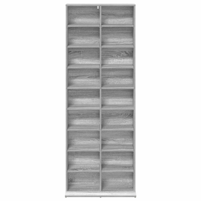 Dulap pentru CD-uri Sonoma gri 65 x 23,5 x 175 cm - WALTI WALTI
