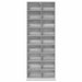 Dulap pentru CD-uri Sonoma gri 65 x 23,5 x 175 cm - WALTI WALTI