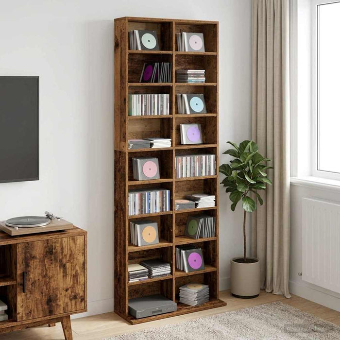 Dulap pentru CD-uri Lemn vechi 65 x 23,5 x 175 cm - WALTI WALTI