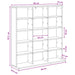 Dulap pentru CD-uri Stejar Negru 96 x 23,5 x 97,5 cm - WALTI WALTI