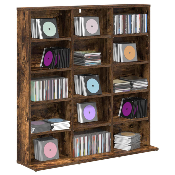Dulap pentru CD-uri Stejar fumuriu 96 x 23,5 x 97,5 cm WALTI