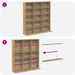 Dulap pentru CD-uri Stejar Artizanal 96 x 23,5 x 97,5 cm - WALTI WALTI