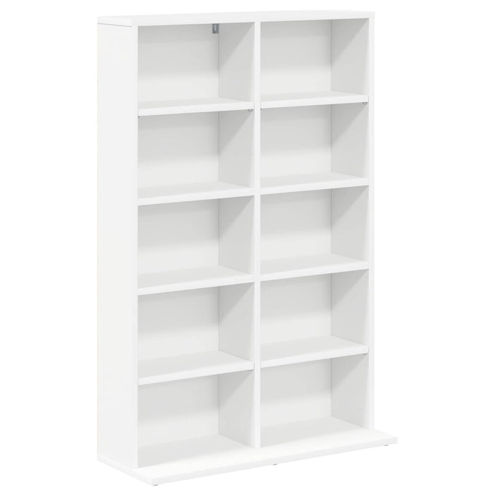 Dulap pentru CD-uri 2 buc. Alb 65 x 23,5 x 97,5 cm WALTI