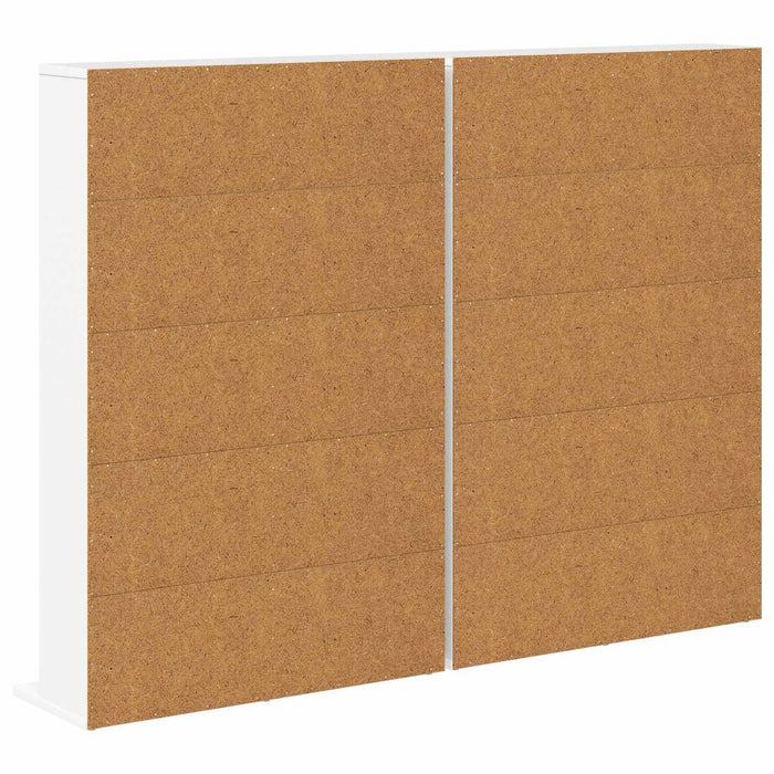 Dulap pentru CD-uri 2 buc. Alb 65 x 23,5 x 97,5 cm WALTI