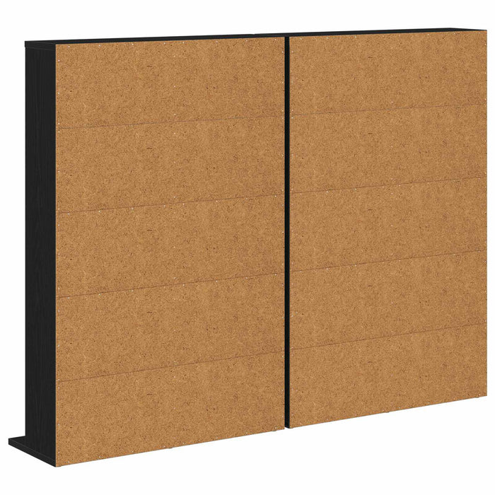 Dulap pentru CD-uri 2 buc. Stejar Negru 65 x 23,5 x 97,5 cm WALTI
