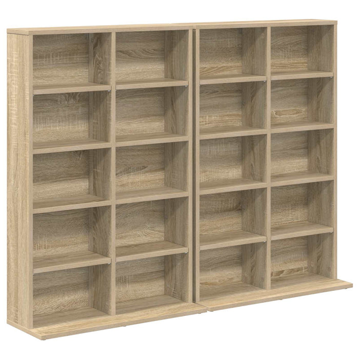 Dulap pentru CD-uri 2 buc. Stejar Sonoma 65 x 23,5 x 97,5 cm - WALTI WALTI