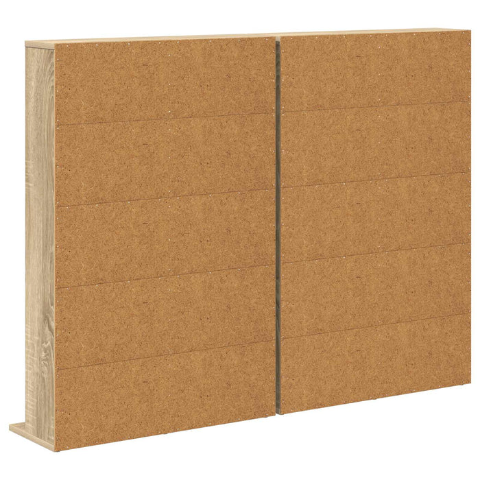 Dulap pentru CD-uri 2 buc. Stejar Sonoma 65 x 23,5 x 97,5 cm - WALTI WALTI