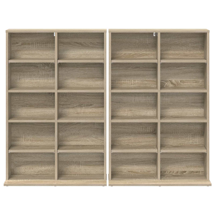 Dulap pentru CD-uri 2 buc. Stejar Sonoma 65 x 23,5 x 97,5 cm - WALTI WALTI