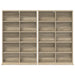 Dulap pentru CD-uri 2 buc. Stejar Sonoma 65 x 23,5 x 97,5 cm - WALTI WALTI