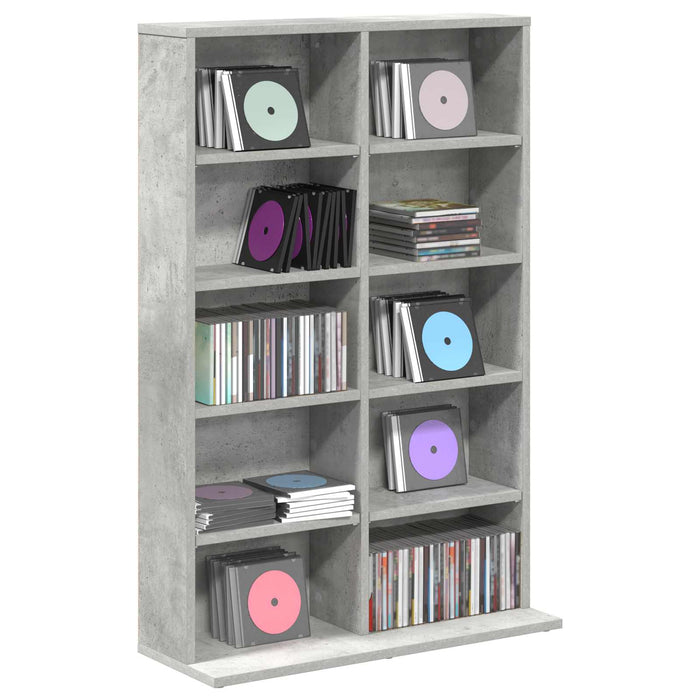 Dulap pentru CD-uri Gri Beton 65 x 23,5 x 97,5 cm WALTI