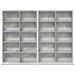 Dulap pentru CD-uri 2 buc. Gri Beton 65 x 23,5 x 97,5 cm - WALTI WALTI