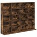 Dulap pentru CD-uri 2 buc. Stejar fumuriu 65 x 23,5 x 97,5 cm - WALTI WALTI