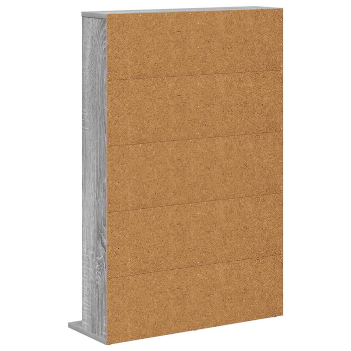 Dulap pentru CD-uri Sonoma gri 65 x 23,5 x 97,5 cm WALTI