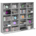 Dulap pentru CD-uri 2 buc. Sonoma gri 65 x 23,5 x 97,5 cm - WALTI WALTI