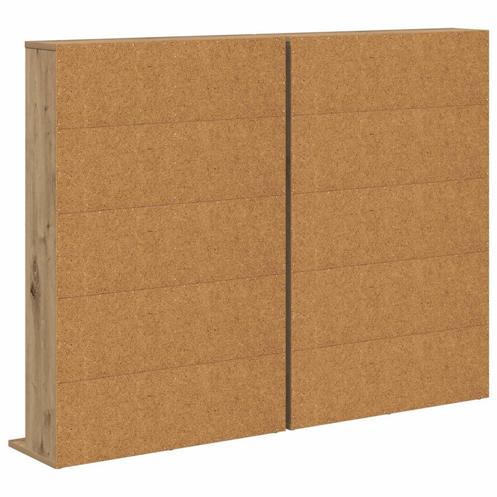 Dulap pentru CD-uri 2 buc. Stejar Artizanal 65 x 23,5 x 97,5 cm WALTI