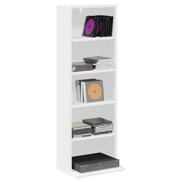 Dulap pentru CD-uri Alb 33 x 23,5 x 97,5 cm Lemn prelucrat WALTI