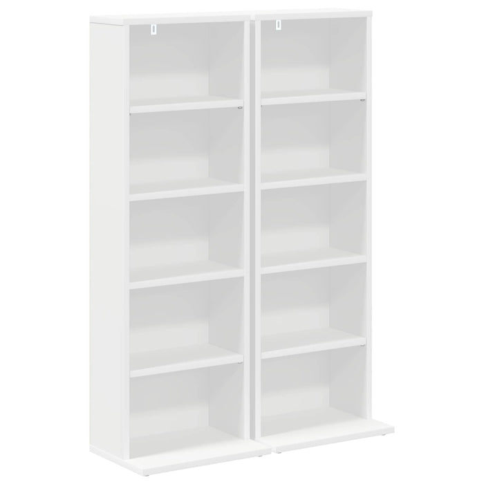 Dulap pentru CD-uri 2 buc. Alb 33 x 23,5 x 97,5 cm WALTI